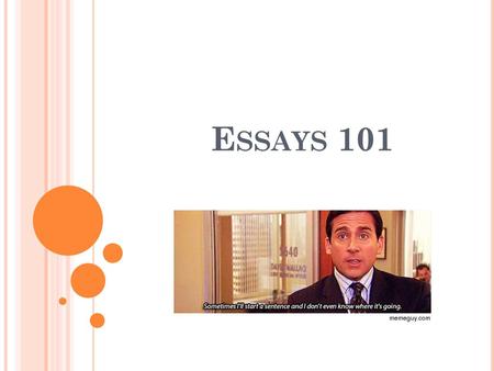 Essays 101.