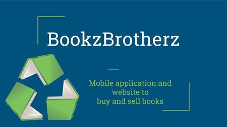Mobile application and website to buy and sell books