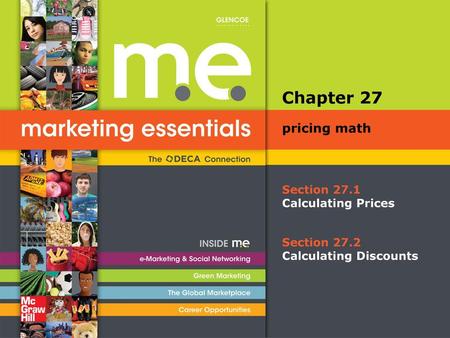 Chapter 27 pricing math Section 27.1 Calculating Prices Section 27.2
