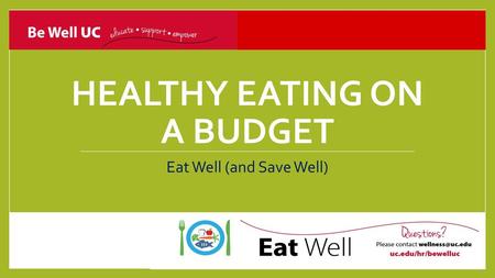 Healthy Eating on a budget