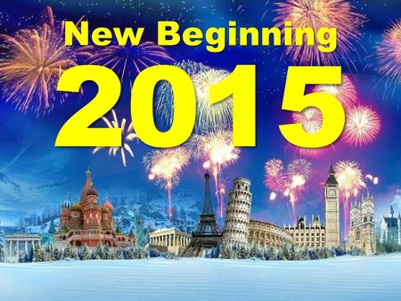 New Beginning 2015.