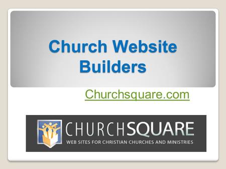Church Website Builders - Churchsquare.com