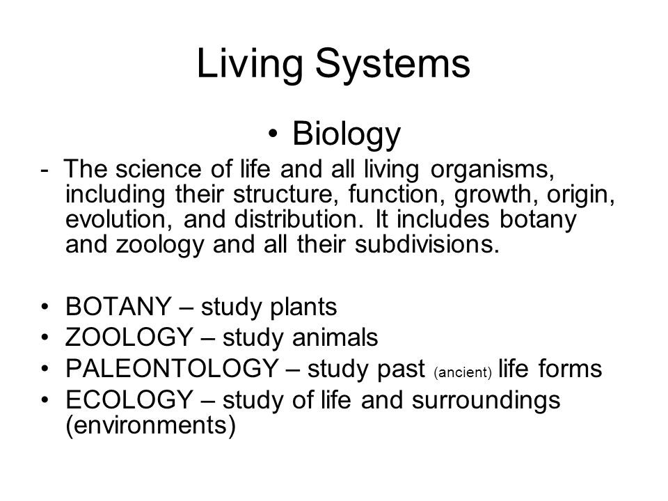Intro Morphology Physiology of Living Things Essay