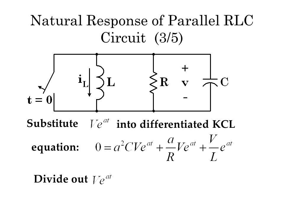 Natural Response Of Parallel Rlc Circuit 89