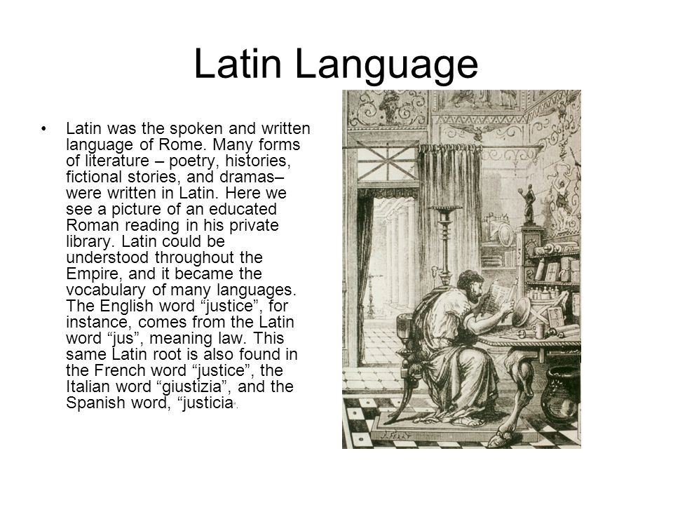 About Latin Language 84