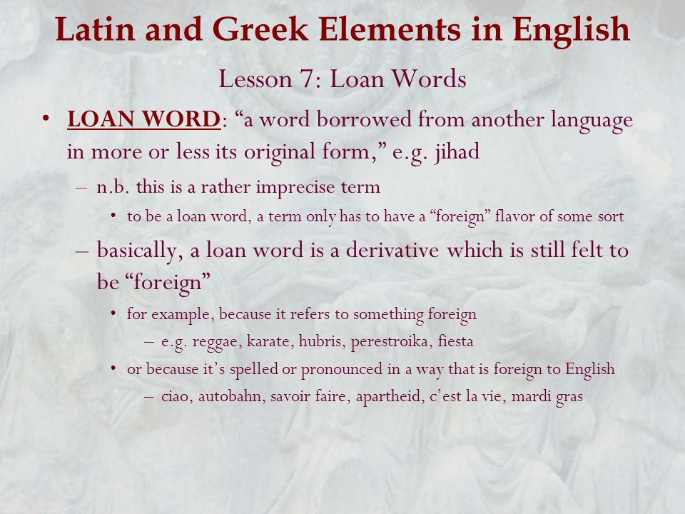 Latin Greek English 68