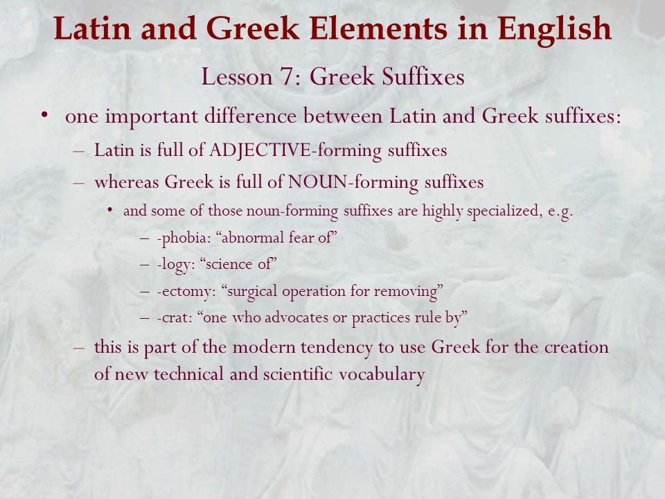Latin Greek English 58