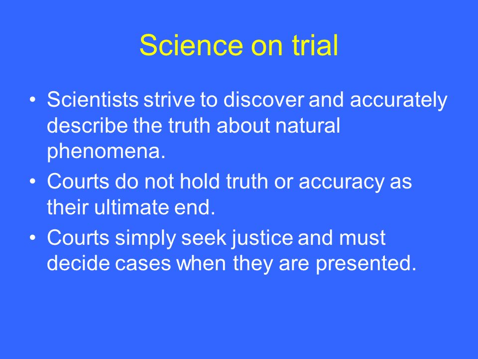 The Truth On Trial