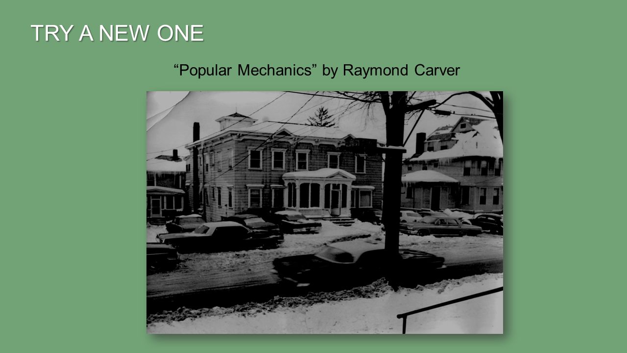 popular mechanics raymond carver full text