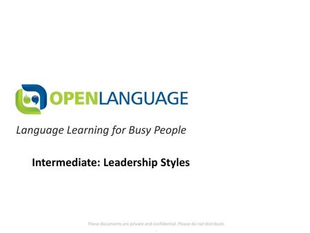 Language Learning for Busy People