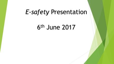 E-safety Presentation