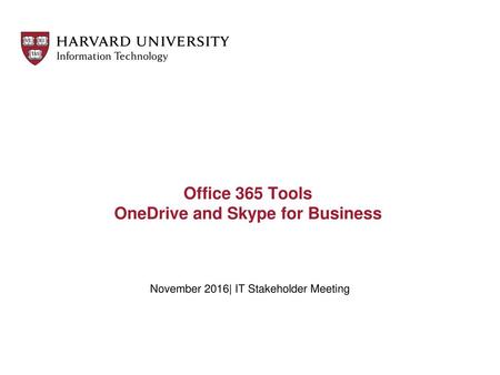 Office 365 Tools OneDrive and Skype for Business