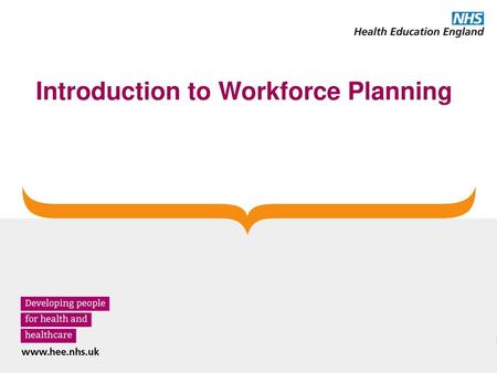 Introduction to Workforce Planning