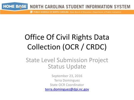 Office Of Civil Rights Data Collection (OCR / CRDC)