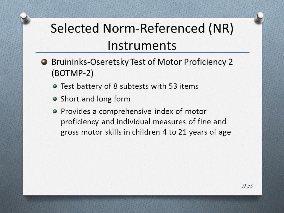 Bot 2 Bruininks Oseretsky Test Of Motor Proficiency 2nd Edition