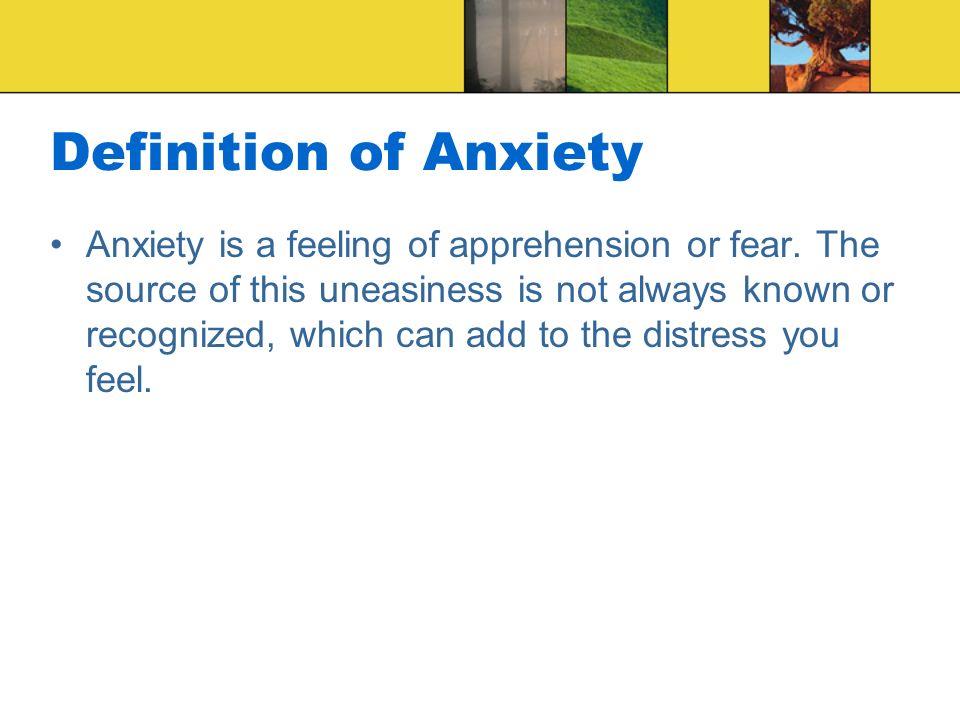 ANXIETY. ppt video online download