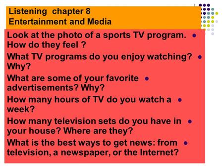 Advantages of TV News