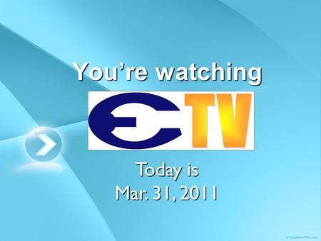 Youre watching Today is Mar. 31, 2011. Mon – chzburger/tuna sub Tue – popcorn ckn/ham&chz sub Wed – ckn tetrazzini / corn dog Thu – managers special Fri.
