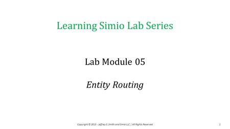 Lab Module 05 Entity Routing