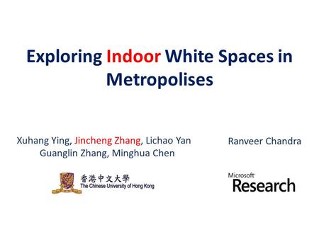 Exploring Indoor White Spaces in Metropolises