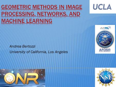 Geometric methods in image processing, networks, and machine learning
