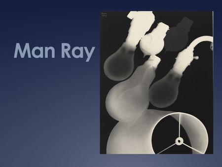 Man Ray in his studio