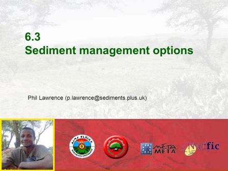 6.3 Sediment management options