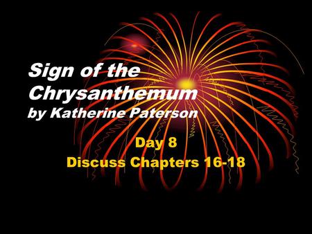 Sign of the Chrysanthemum by Katherine Paterson