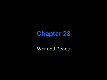 Chapter 28 War and Peace. Road to Pearl Harbor Japans attack on China caused US alarm as to trade status – Open Door Policy Japan declared policy obsolete.