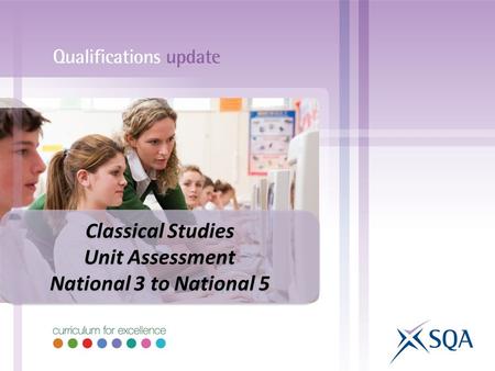 Classical Studies Unit Assessment National 3 to National 5