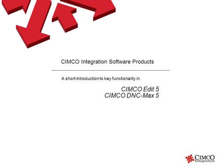 CIMCO Integration Software Products
