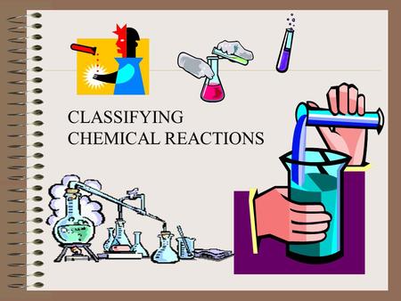 CLASSIFYING    CHEMICAL REACTIONS