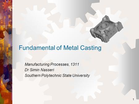 Fundamental of Metal Casting