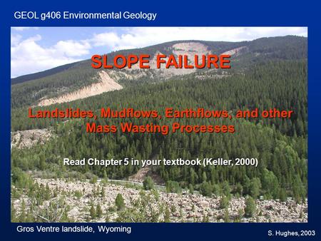 GEOL g406 Environmental Geology