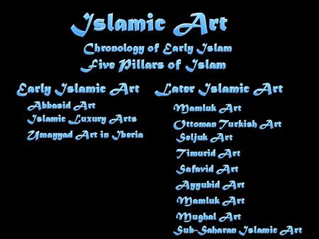 Sub-Saharan Islamic Art