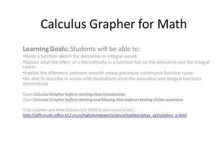 Calculus Grapher for Math