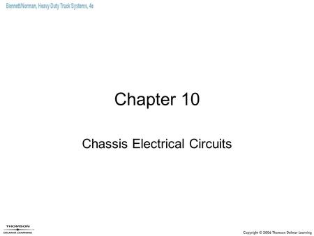Chassis Electrical Circuits