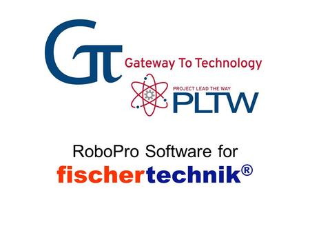 fischertechnik® RoboPro Software for Gateway To Technology® RoboPro