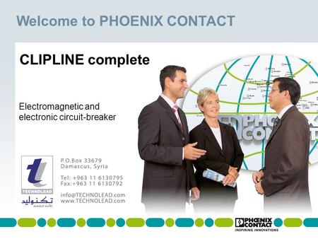 Welcome to PHOENIX CONTACT Masterversion 13 Electromagnetic and electronic circuit-breaker CLIPLINE complete.