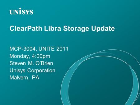ClearPath Libra Storage Update