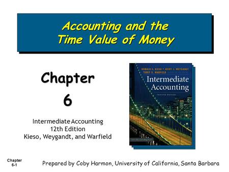 Accounting and the Time Value of Money