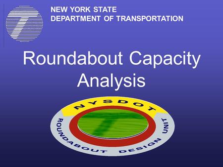 Roundabout Capacity Analysis