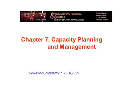 Chapter 7. Capacity Planning and Management