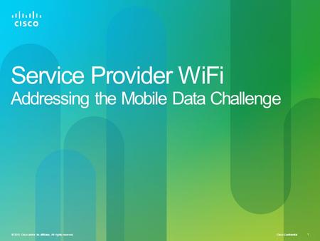 Service Provider WiFi Addressing the Mobile Data Challenge