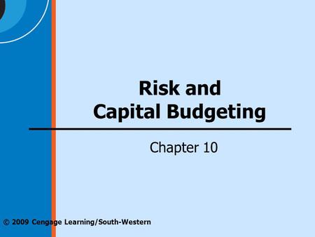 Risk and Capital Budgeting