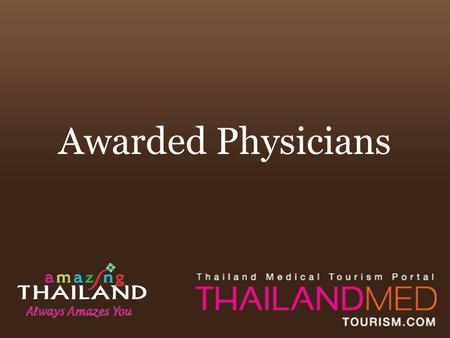 Awarded Physicians.