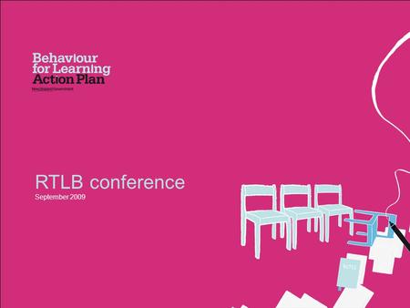 RTLB conference September 2009.