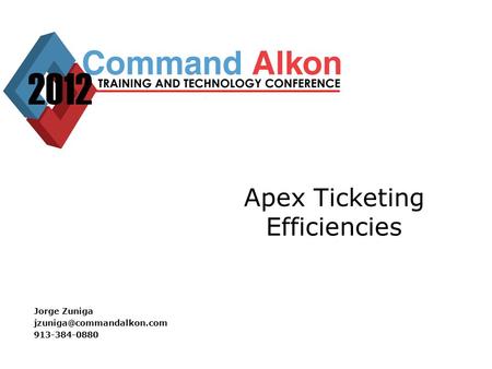 Apex Ticketing Efficiencies
