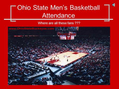 Ohio State Mens Basketball Attendance Where are all these fans ???