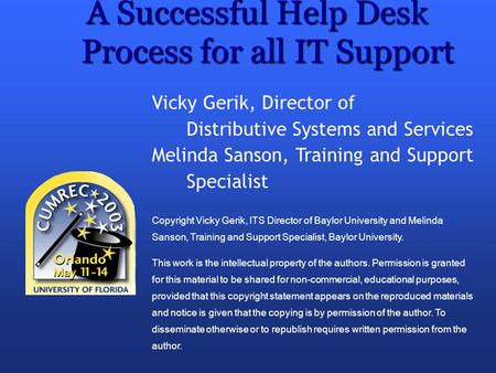A Successful Help Desk Process for all IT Support